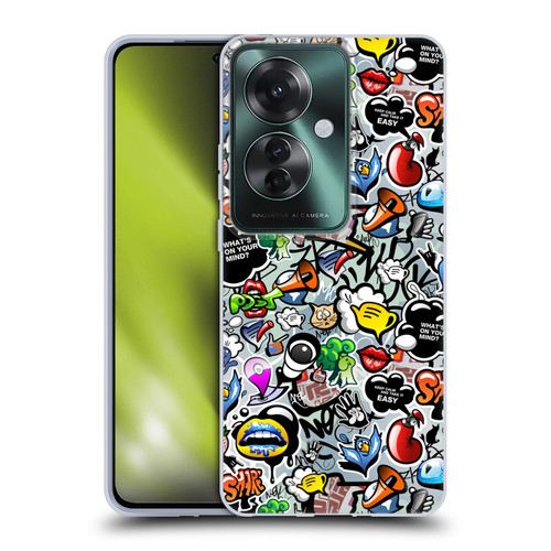 Mark Ashkenazi Graffiti Social Media Soft Gel Case for OPPO Reno11 F 5G / F25 Pro 5G