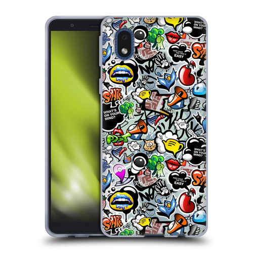 Mark Ashkenazi Graffiti Social Media Soft Gel Case for Samsung Galaxy A01 Core (2020)