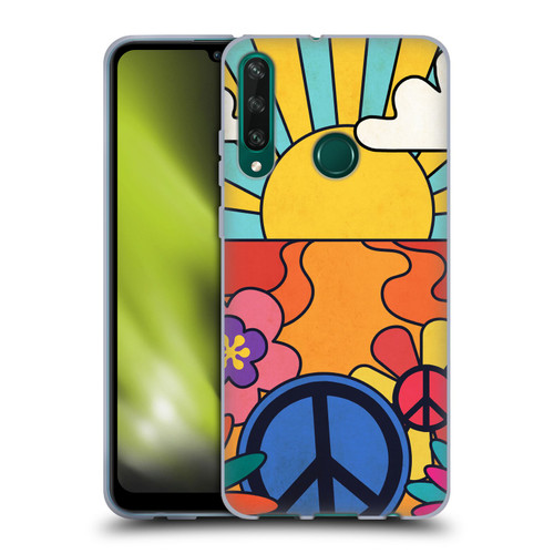 Mark Ashkenazi Mix Patterns Groovy Retro Soft Gel Case for Huawei Y6p