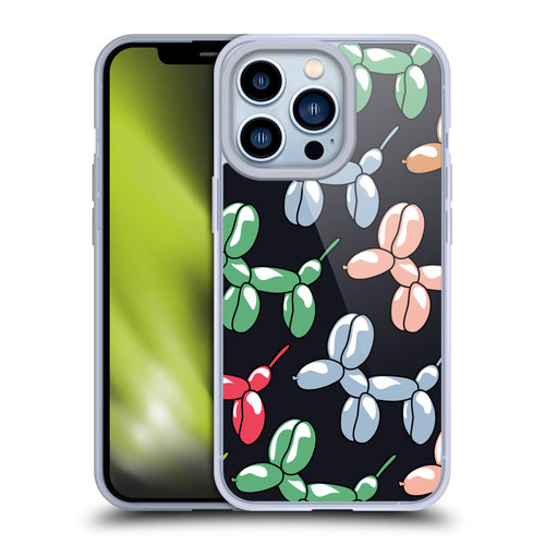 Mark Ashkenazi Mix Patterns Balloons Soft Gel Case for Apple iPhone 13 Pro