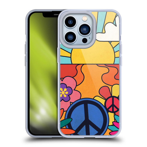 Mark Ashkenazi Mix Patterns Groovy Retro Soft Gel Case for Apple iPhone 13 Pro