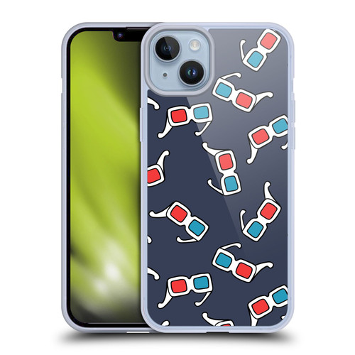 Mark Ashkenazi Mix Patterns 3D Glasses Soft Gel Case for Apple iPhone 14 Plus