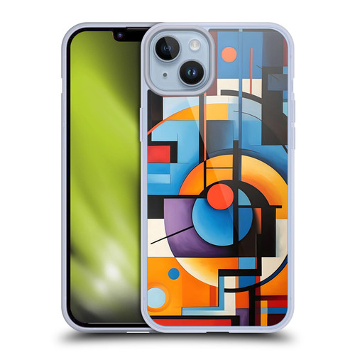 Mark Ashkenazi Mix Patterns Modern Abstract Soft Gel Case for Apple iPhone 14 Plus