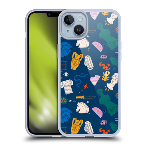 Mark Ashkenazi Mix Patterns Roman Soft Gel Case for Apple iPhone 14 Plus