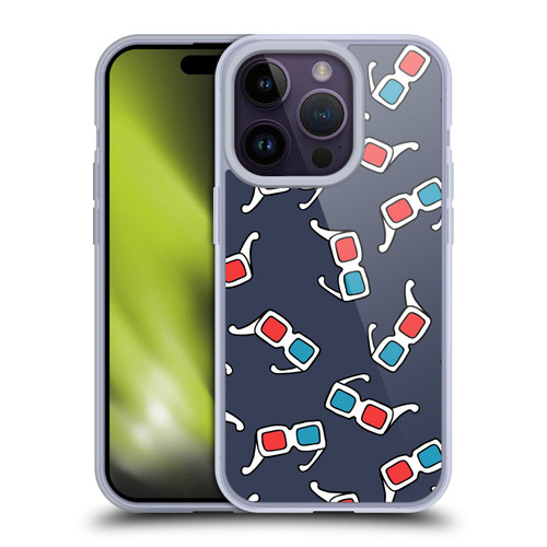 Mark Ashkenazi Mix Patterns 3D Glasses Soft Gel Case for Apple iPhone 14 Pro