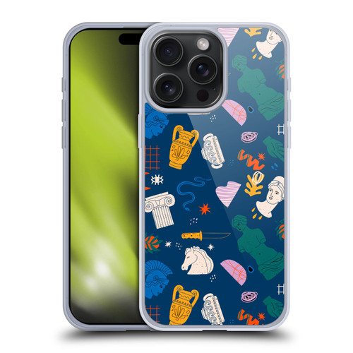 Mark Ashkenazi Mix Patterns Roman Soft Gel Case for Apple iPhone 15 Pro Max