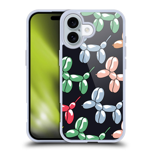 Mark Ashkenazi Mix Patterns Balloons Soft Gel Case for Apple iPhone 16