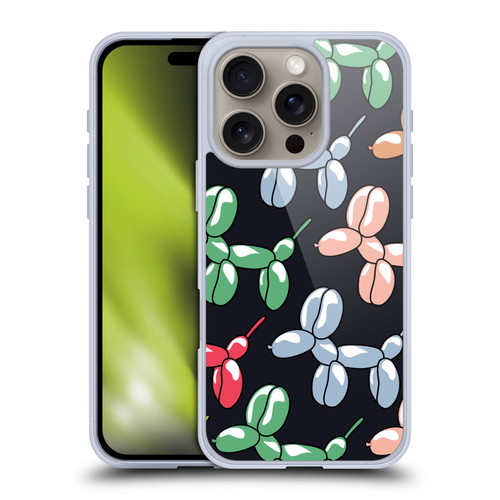 Mark Ashkenazi Mix Patterns Balloons Soft Gel Case for Apple iPhone 16 Pro