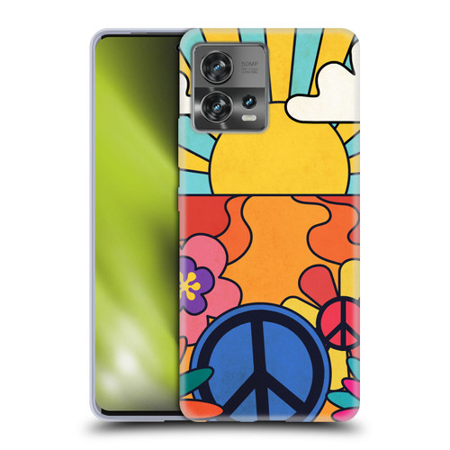 Mark Ashkenazi Mix Patterns Groovy Retro Soft Gel Case for Motorola Moto Edge 30 Fusion