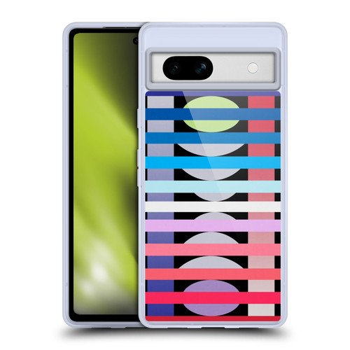 Mark Ashkenazi Mix Patterns Fun Geometric Soft Gel Case for Google Pixel 7a