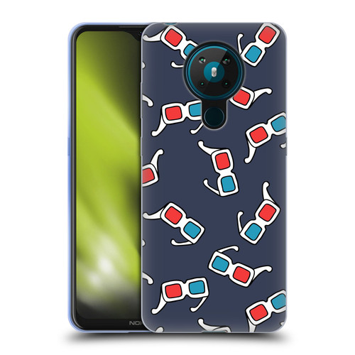 Mark Ashkenazi Mix Patterns 3D Glasses Soft Gel Case for Nokia 5.3