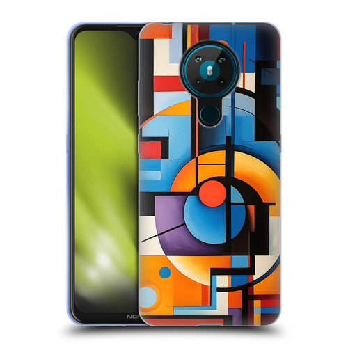 Mark Ashkenazi Mix Patterns Modern Abstract Soft Gel Case for Nokia 5.3