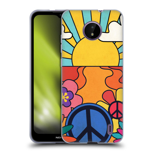 Mark Ashkenazi Mix Patterns Groovy Retro Soft Gel Case for Nokia C10 / C20