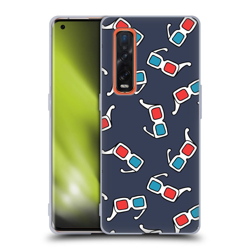 Mark Ashkenazi Mix Patterns 3D Glasses Soft Gel Case for OPPO Find X2 Pro 5G