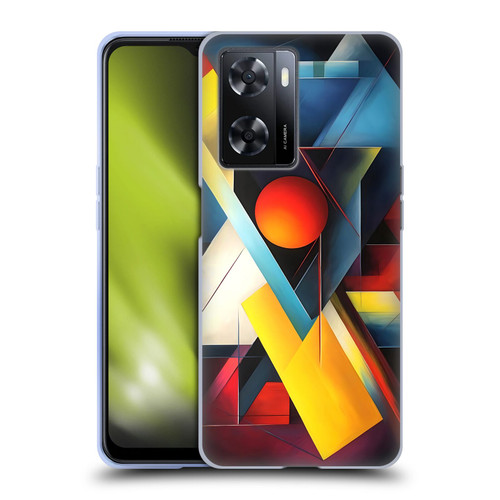 Mark Ashkenazi Mix Patterns Triangle Modern Abstract Soft Gel Case for OPPO A57s