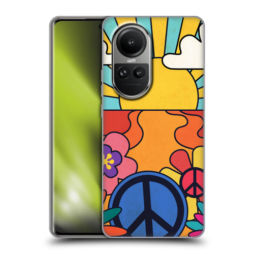 Mark Ashkenazi Mix Patterns Groovy Retro Soft Gel Case for OPPO Reno10 5G / Reno10 Pro 5G