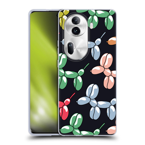 Mark Ashkenazi Mix Patterns Balloons Soft Gel Case for OPPO Reno11 Pro