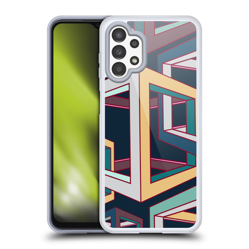 Mark Ashkenazi Mix Patterns 3D Geometric Soft Gel Case for Samsung Galaxy A13 (2022)