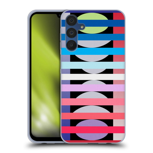 Mark Ashkenazi Mix Patterns Fun Geometric Soft Gel Case for Samsung Galaxy A15