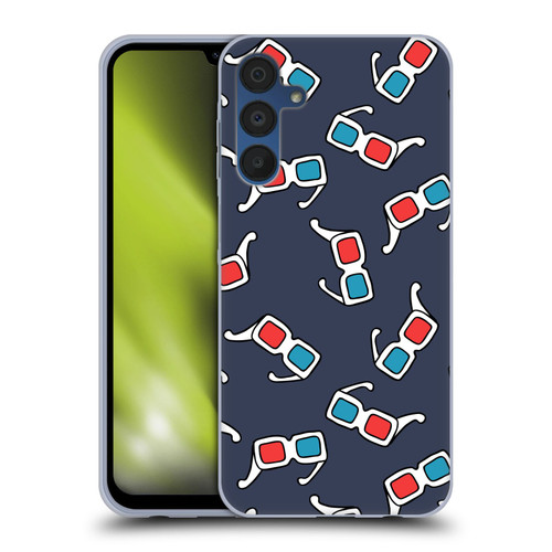 Mark Ashkenazi Mix Patterns 3D Glasses Soft Gel Case for Samsung Galaxy A15