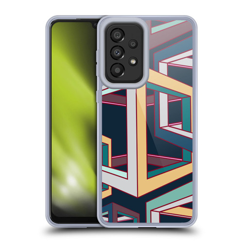 Mark Ashkenazi Mix Patterns 3D Geometric Soft Gel Case for Samsung Galaxy A33 5G (2022)