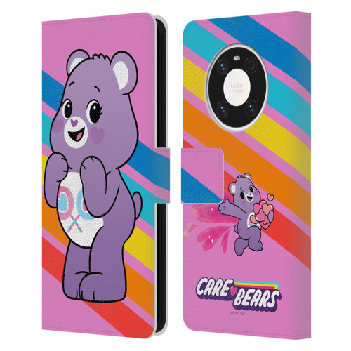 Care Bears Characters Share Leather Book Wallet Case Cover For Huawei Mate 40 Pro 5G