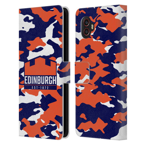 Edinburgh Rugby Logo 2 Camouflage Leather Book Wallet Case Cover For Samsung Galaxy Xcover6 Pro/Pro2