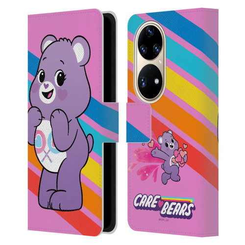 Care Bears Characters Share Leather Book Wallet Case Cover For Huawei P50 Pro