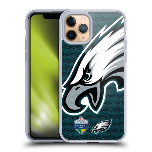 NFL 2024 International Games São Paulo Eagles Soft Gel Case for Apple iPhone 11 Pro