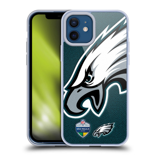 NFL 2024 International Games São Paulo Eagles Soft Gel Case for Apple iPhone 12 / iPhone 12 Pro