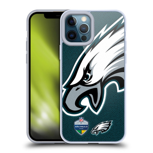 NFL 2024 International Games São Paulo Eagles Soft Gel Case for Apple iPhone 12 Pro Max
