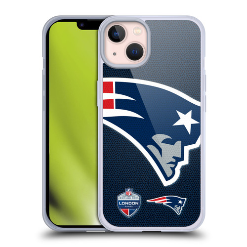 NFL 2024 International Games London Patriots Soft Gel Case for Apple iPhone 13