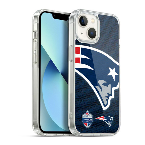 NFL 2024 International Games London Patriots Soft Gel Case for Apple iPhone 13