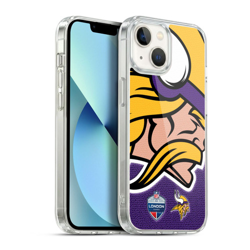 NFL 2024 International Games London Vikings Soft Gel Case for Apple iPhone 13