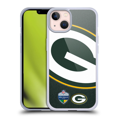 NFL 2024 International Games São Paulo Packers Soft Gel Case for Apple iPhone 13