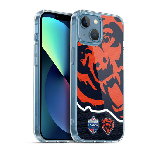 NFL 2024 International Games London Bears Soft Gel Case for Apple iPhone 13 Mini & MagSafe