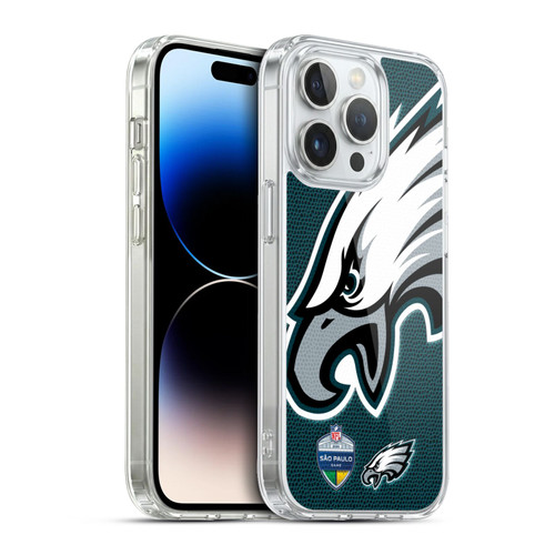 NFL 2024 International Games São Paulo Eagles Soft Gel Case for Apple iPhone 13 Pro & MagSafe