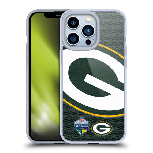 NFL 2024 International Games São Paulo Packers Soft Gel Case for Apple iPhone 13 Pro
