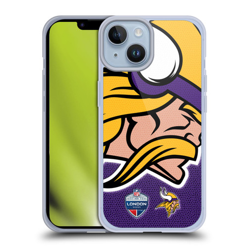 NFL 2024 International Games London Vikings Soft Gel Case for Apple iPhone 14