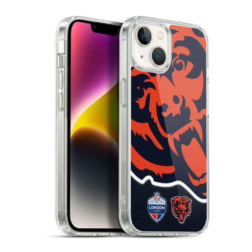 NFL 2024 International Games London Bears Soft Gel Case for Apple iPhone 14 Plus & MagSafe