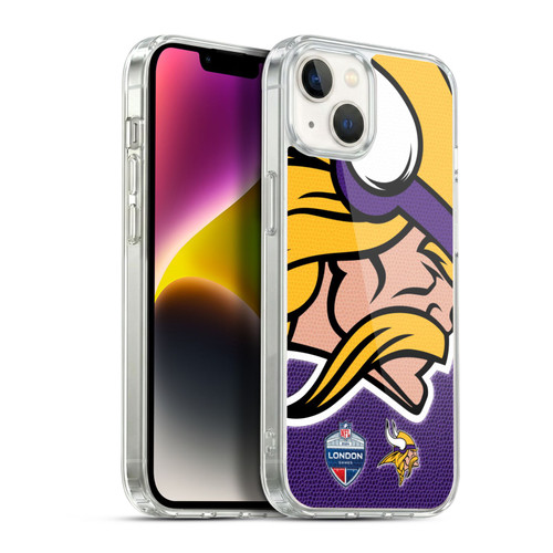 NFL 2024 International Games London Vikings Soft Gel Case for Apple iPhone 14 Plus & MagSafe