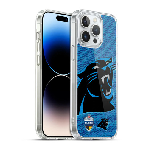 NFL 2024 International Games Munich Panthers Soft Gel Case for Apple iPhone 14 Pro Max & MagSafe