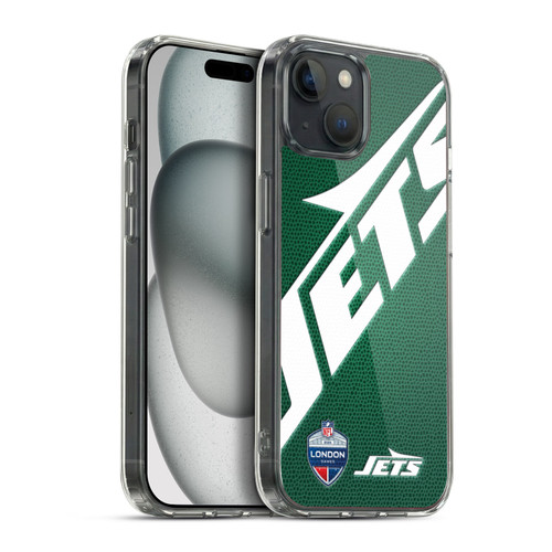 NFL 2024 International Games London Jets Soft Gel Case for Apple iPhone 15 Plus & MagSafe