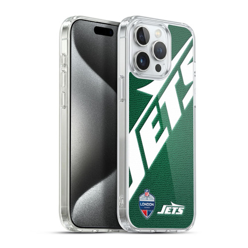 NFL 2024 International Games London Jets Soft Gel Case for Apple iPhone 15 Pro Max & MagSafe