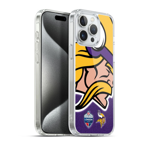 NFL 2024 International Games London Vikings Soft Gel Case for Apple iPhone 15 Pro Max & MagSafe