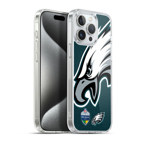 NFL 2024 International Games São Paulo Eagles Soft Gel Case for Apple iPhone 15 Pro Max & MagSafe