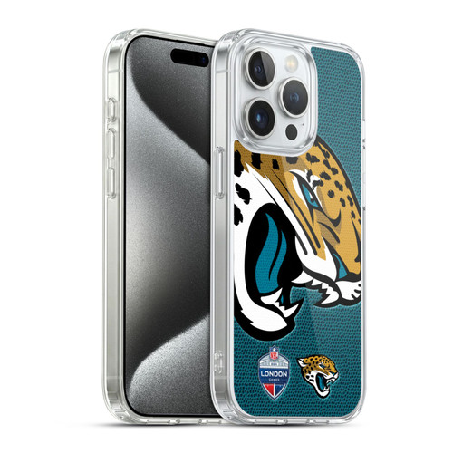 NFL 2024 International Games London Jaguars Soft Gel Case for Apple iPhone 15 Pro & MagSafe