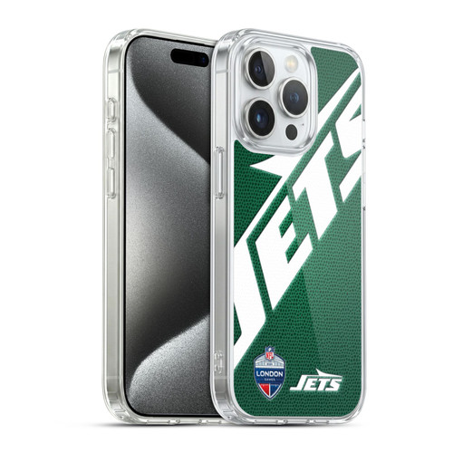 NFL 2024 International Games London Jets Soft Gel Case for Apple iPhone 15 Pro & MagSafe