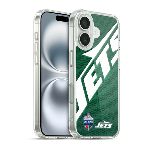 NFL 2024 International Games London Jets Soft Gel Case for Apple iPhone 16 & MagSafe