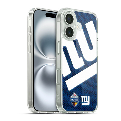 NFL 2024 International Games Munich Giants Soft Gel Case for Apple iPhone 16 & MagSafe